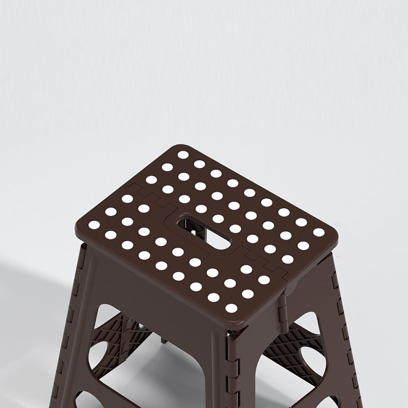 Chaise pliante portable en plastique nordique contemporain sans dossier ni accoudoirs pour salon 