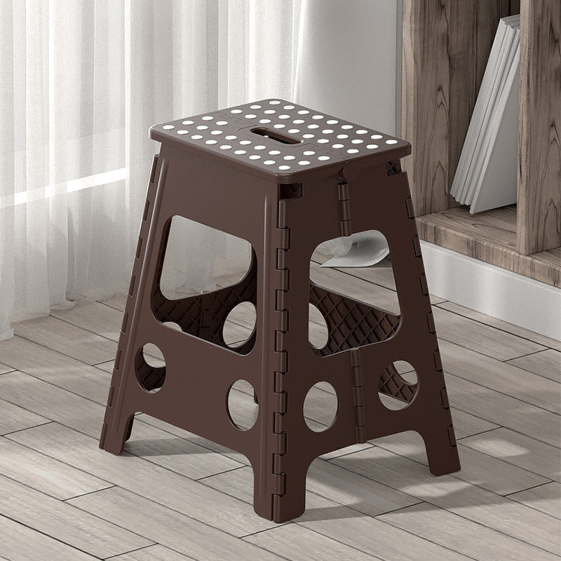 Contemporary Nordic Plastic Spot Foldable Portable Chair Backless Armless For Living Room