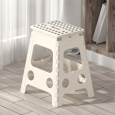Contemporary Nordic Plastic Spot Foldable Portable Chair Backless Armless For Living Room