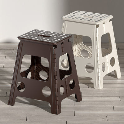 Contemporary Nordic Plastic Spot Foldable Portable Chair Backless Armless For Living Room