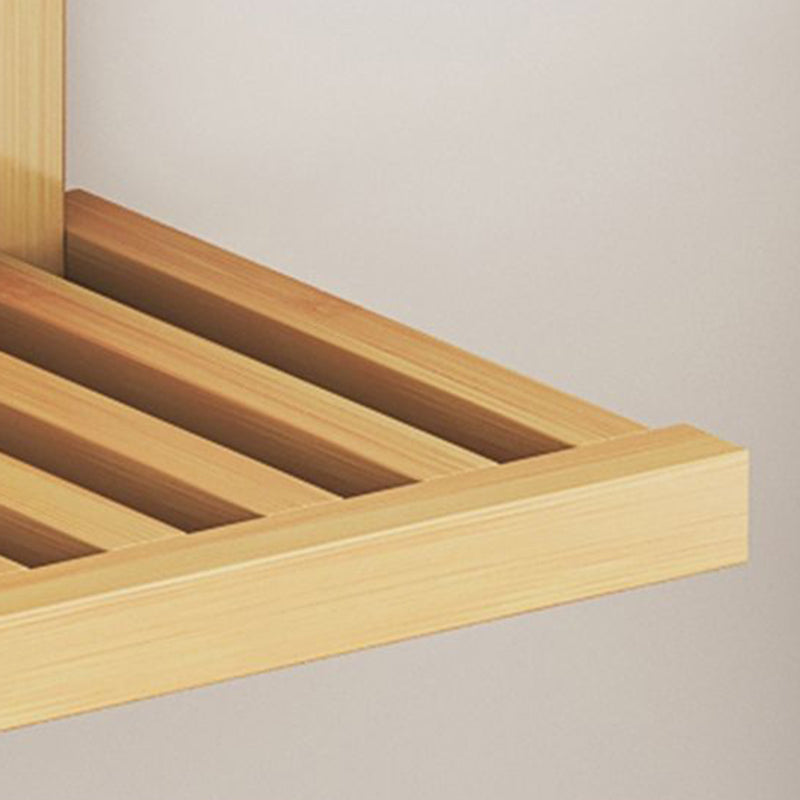 Contemporary Simplicity Bamboo Hanging Wall Mount Foldable Footstool Backrest Armless For Entryways