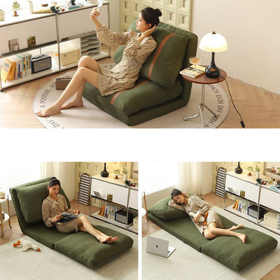 Contemporary Nordic Tatami Square Stretchable Corduroy Iron Doll Cotton Sponge Sofa Backrest Armless For Living Room