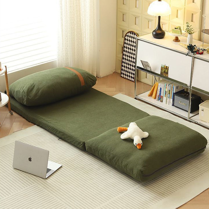 Contemporary Nordic Tatami Square Stretchable Corduroy Iron Doll Cotton Sponge Sofa Backrest Armless For Living Room