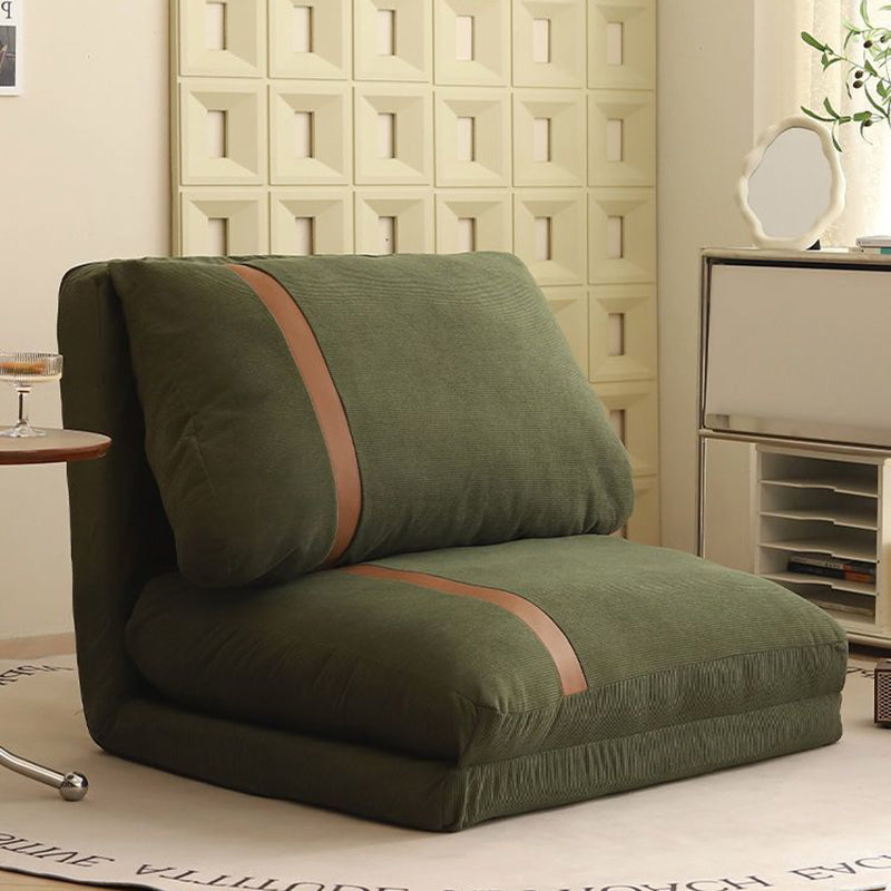 Contemporary Nordic Tatami Square Stretchable Corduroy Iron Doll Cotton Sponge Sofa Backrest Armless For Living Room