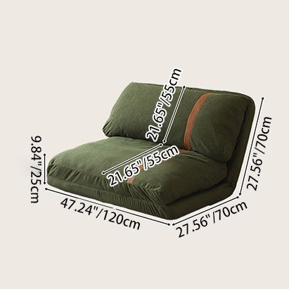 Contemporary Nordic Tatami Square Stretchable Corduroy Iron Doll Cotton Sponge Sofa Backrest Armless For Living Room