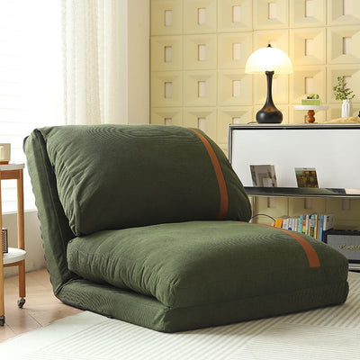 Contemporary Nordic Tatami Square Stretchable Corduroy Iron Doll Cotton Sponge Sofa Backrest Armless For Living Room