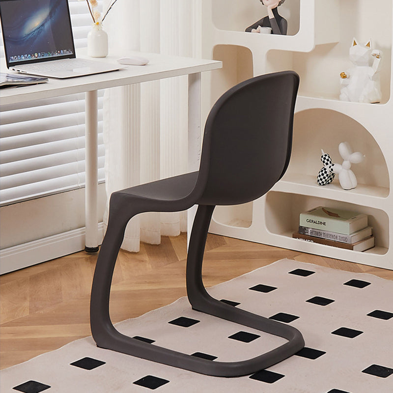 Contemporáneo Nórdico Arco Geometría Macarons Silla de Comedor Completa PP Respaldo Sin Brazos Para Comedor 