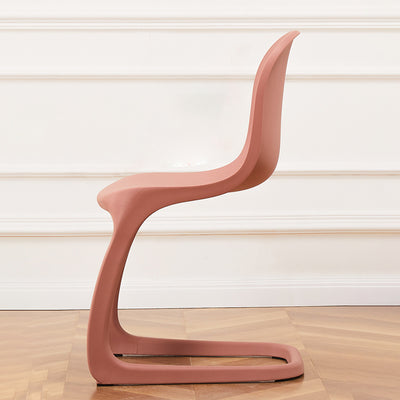 Contemporáneo Nórdico Arco Geometría Macarons Silla de Comedor Completa PP Respaldo Sin Brazos Para Comedor 