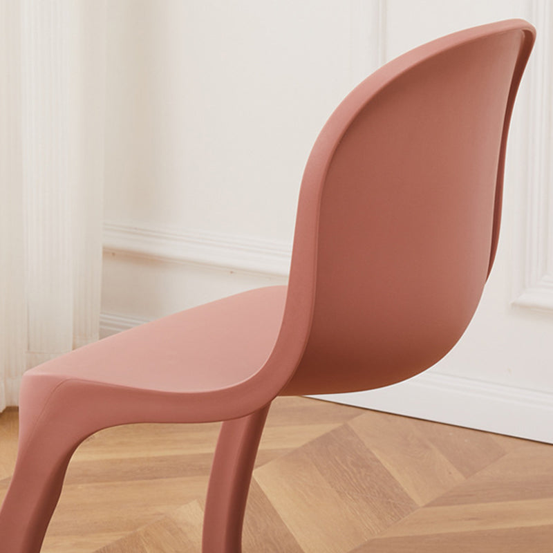 Contemporáneo Nórdico Arco Geometría Macarons Silla de Comedor Completa PP Respaldo Sin Brazos Para Comedor 