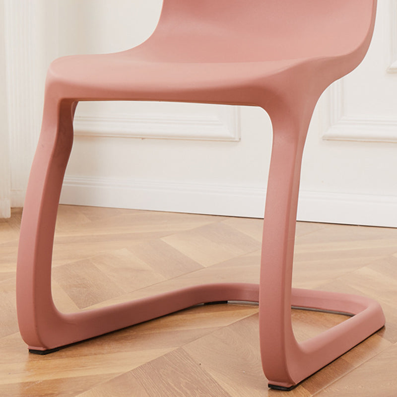 Contemporáneo Nórdico Arco Geometría Macarons Silla de Comedor Completa PP Respaldo Sin Brazos Para Comedor 