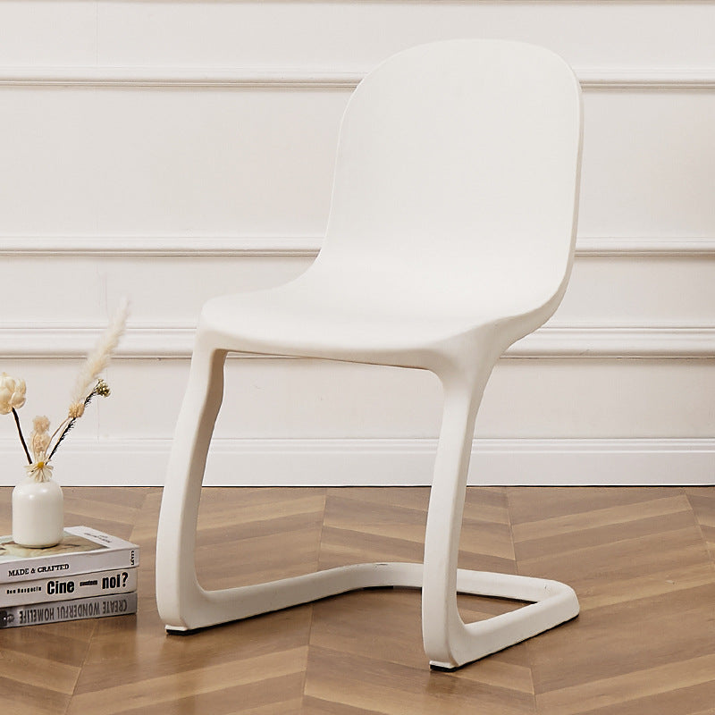 Contemporáneo Nórdico Arco Geometría Macarons Silla de Comedor Completa PP Respaldo Sin Brazos Para Comedor 