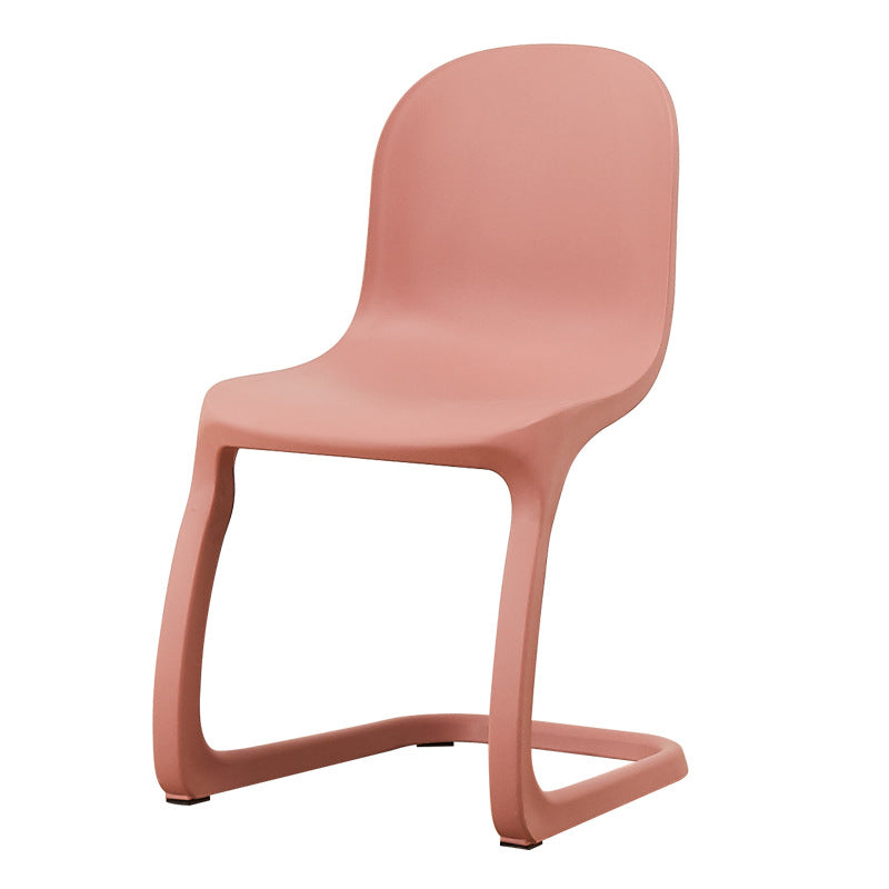 Contemporáneo Nórdico Arco Geometría Macarons Silla de Comedor Completa PP Respaldo Sin Brazos Para Comedor 