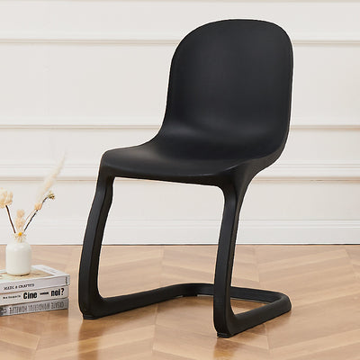 Contemporáneo Nórdico Arco Geometría Macarons Silla de Comedor Completa PP Respaldo Sin Brazos Para Comedor 