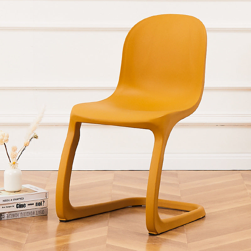 Contemporáneo Nórdico Arco Geometría Macarons Silla de Comedor Completa PP Respaldo Sin Brazos Para Comedor 