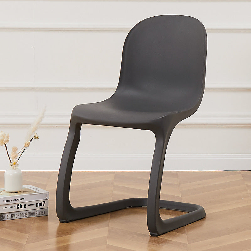 Contemporáneo Nórdico Arco Geometría Macarons Silla de Comedor Completa PP Respaldo Sin Brazos Para Comedor 