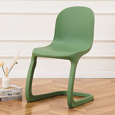 Contemporáneo Nórdico Arco Geometría Macarons Silla de Comedor Completa PP Respaldo Sin Brazos Para Comedor 