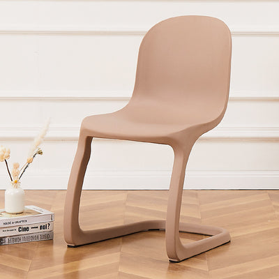 Contemporáneo Nórdico Arco Geometría Macarons Silla de Comedor Completa PP Respaldo Sin Brazos Para Comedor 