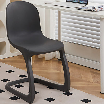 Contemporáneo Nórdico Arco Geometría Macarons Silla de Comedor Completa PP Respaldo Sin Brazos Para Comedor 