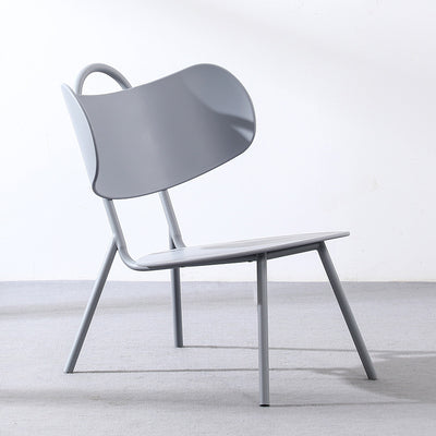 Chaise de café sans accoudoirs avec dossier en fer arc nordique contemporain pour salle à manger 