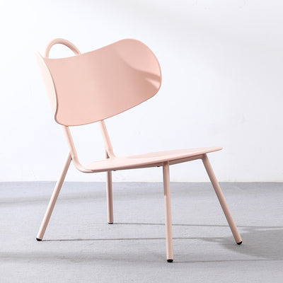 Chaise de café sans accoudoirs avec dossier en fer arc nordique contemporain pour salle à manger 