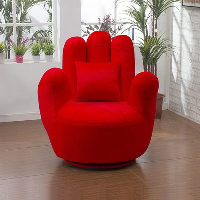 Zeitgenössisches kreatives Palmen-Fünf-Finger-Gewebe aus Massivholz, Eisen, Schwamm, drehbares Sofa, Rückenlehne, Armlehne für Wohnzimmer 