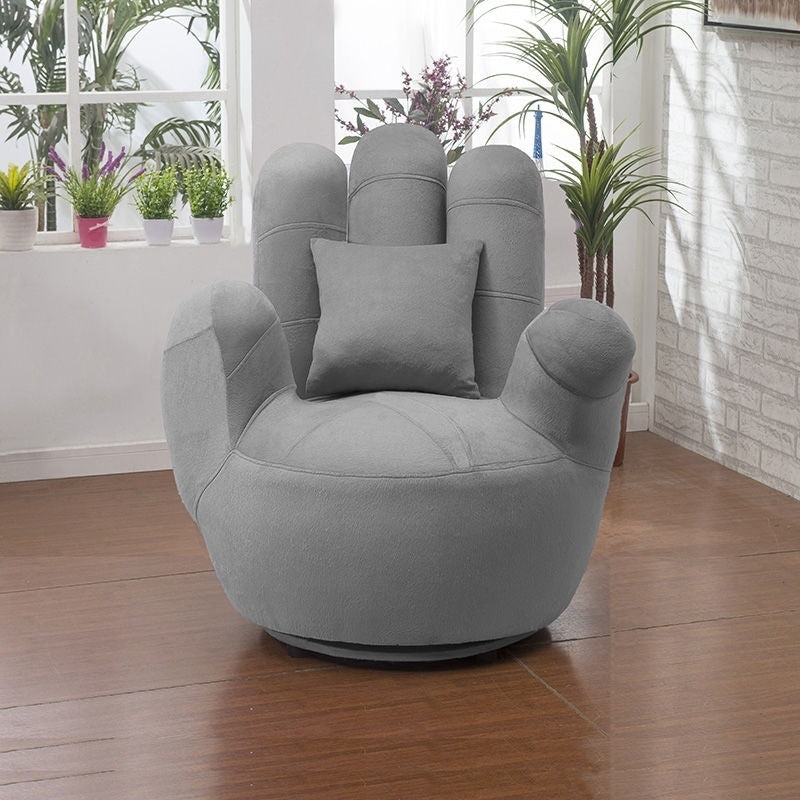 Zeitgenössisches kreatives Palmen-Fünf-Finger-Gewebe aus Massivholz, Eisen, Schwamm, drehbares Sofa, Rückenlehne, Armlehne für Wohnzimmer 