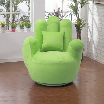 Zeitgenössisches kreatives Palmen-Fünf-Finger-Gewebe aus Massivholz, Eisen, Schwamm, drehbares Sofa, Rückenlehne, Armlehne für Wohnzimmer 