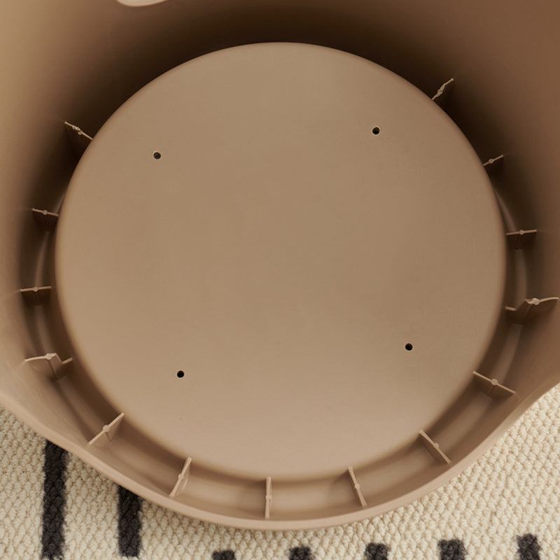 Contemporary Nordic Round Velvet PP Sponge Upholstered Dining Chair Backless Armless For Dining Room