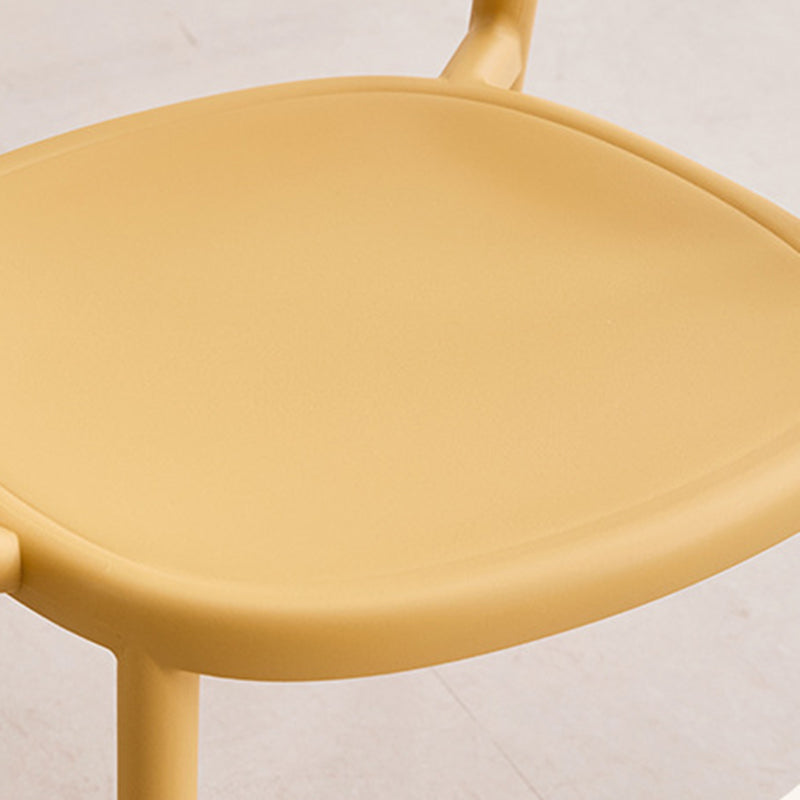 Silla de comedor con respaldo y reposabrazos Nordic Arc Full PP contemporánea para comedor 
