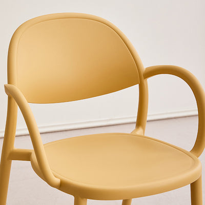 Silla de comedor con respaldo y reposabrazos Nordic Arc Full PP contemporánea para comedor 