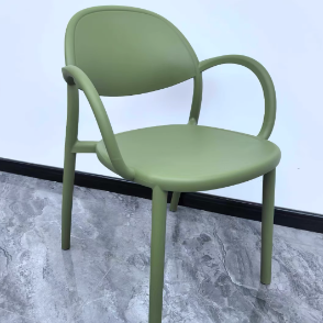 Silla de comedor con respaldo y reposabrazos Nordic Arc Full PP contemporánea para comedor 