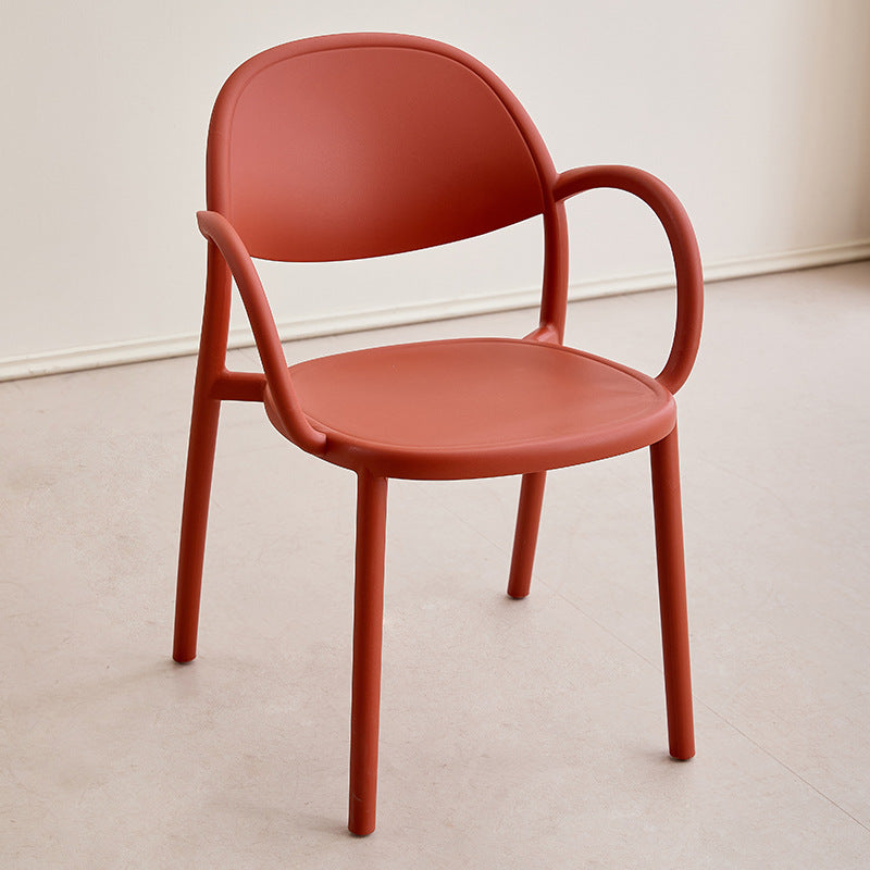 Silla de comedor con respaldo y reposabrazos Nordic Arc Full PP contemporánea para comedor 