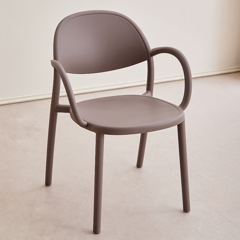 Silla de comedor con respaldo y reposabrazos Nordic Arc Full PP contemporánea para comedor 