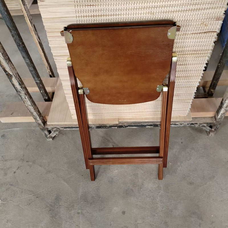 Contemporáneo Retro Plegable Madera Maciza Compuesta Tablero Haya Silla de Café Respaldo Sin Brazos Para Comedor 