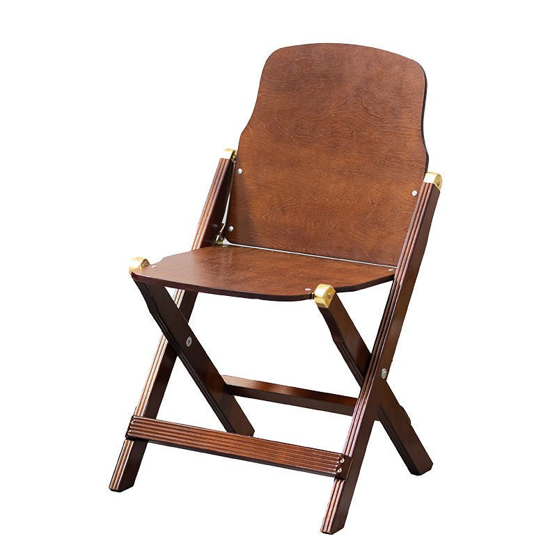 Contemporáneo Retro Plegable Madera Maciza Compuesta Tablero Haya Silla de Café Respaldo Sin Brazos Para Comedor 