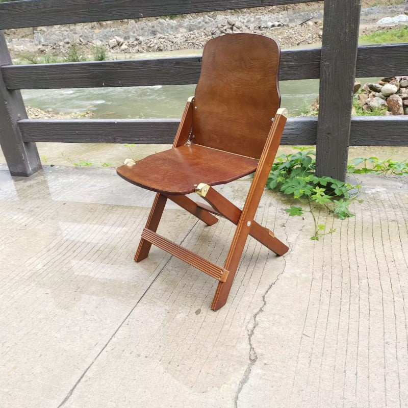 Contemporáneo Retro Plegable Madera Maciza Compuesta Tablero Haya Silla de Café Respaldo Sin Brazos Para Comedor 