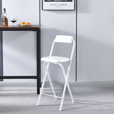 Tabouret de bar carré pliable en cuir minimaliste moderne avec dossier sans accoudoirs pour salle à manger 
