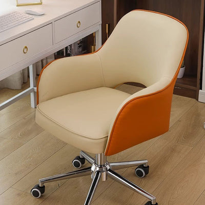 Modern Minimalist Adjustable Square Iron Sponge PU Leather Desk Chair Backrest Armrests For Home Office