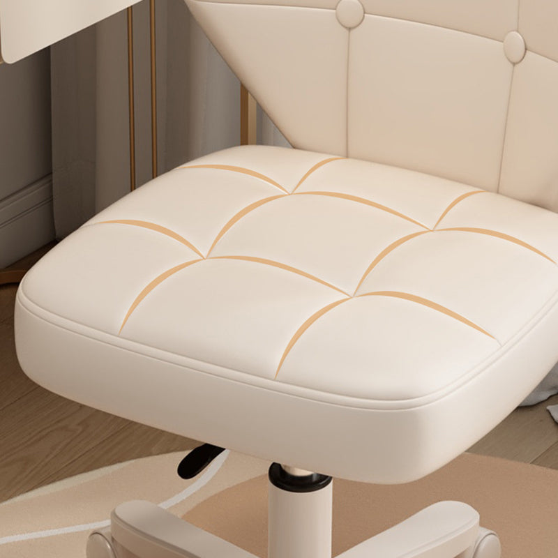 Modern Simplicity Adjustable Shell Shape Square Foam PU Leather Iron Desk Chair Backrest Armrest For Home Office