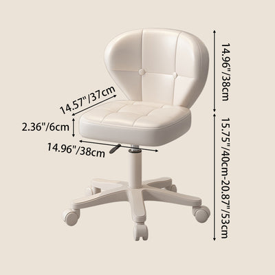Modern Simplicity Adjustable Shell Shape Square Foam PU Leather Iron Desk Chair Backrest Armrest For Home Office
