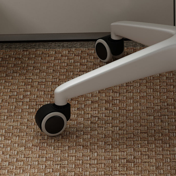 Moderne Minimaliste Réglable Amovible Carré-Rayé Métal Similicuir Mousse Chaise de Bureau Dossier Sans Accoudoirs Pour Bureau à Domicile 