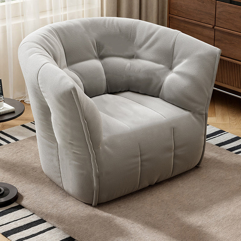 Contemporary Nordic Square U-Shaped Metal Velvet Sponge Accent Chair Backrest Armrests For Living Room