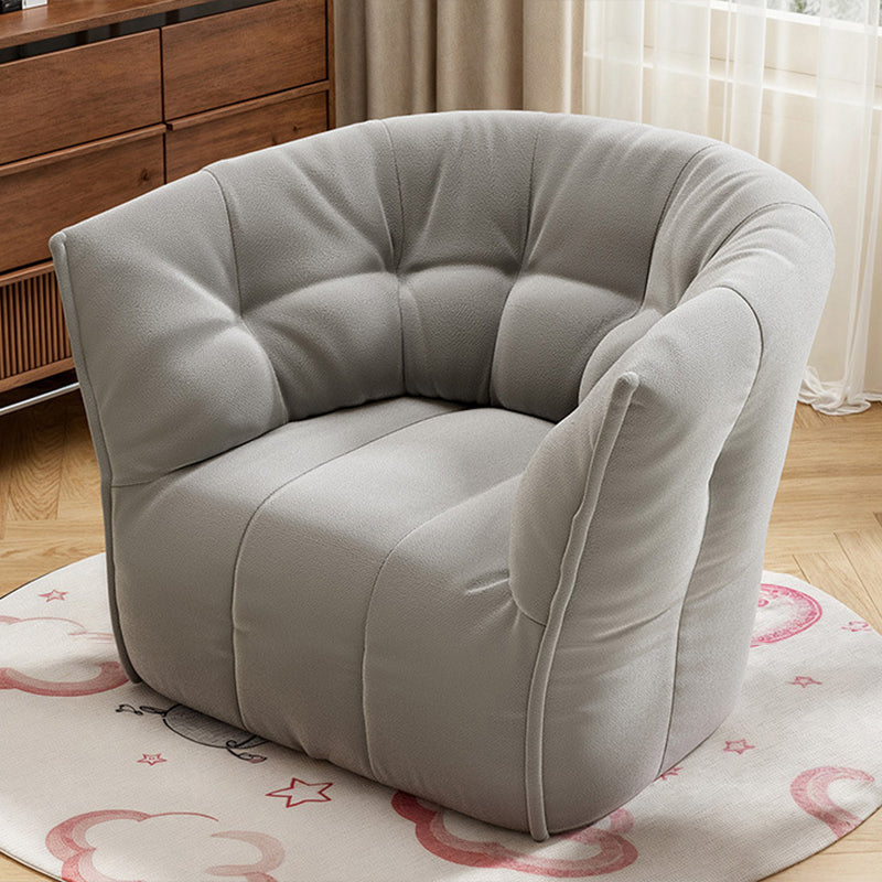 Contemporary Nordic Square U-Shaped Metal Velvet Sponge Accent Chair Backrest Armrests For Living Room