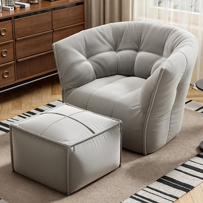 Contemporary Nordic Square U-Shaped Metal Velvet Sponge Accent Chair Backrest Armrests For Living Room