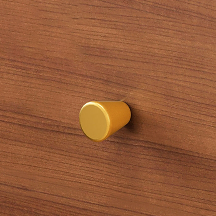 Cube rétro contemporain en panneau de fibres à densité moyenne Table de chevet 2 tiroirs pour chambre 