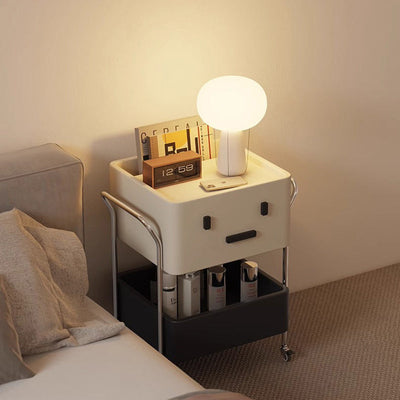 Zeitgenössischer kreativer Roboter-MDF-Edelstahl-Beistelltisch 2 - Schrank für das Wohnzimmer 