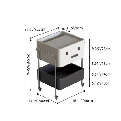 Zeitgenössischer kreativer Roboter-MDF-Edelstahl-Beistelltisch 2 - Schrank für das Wohnzimmer 