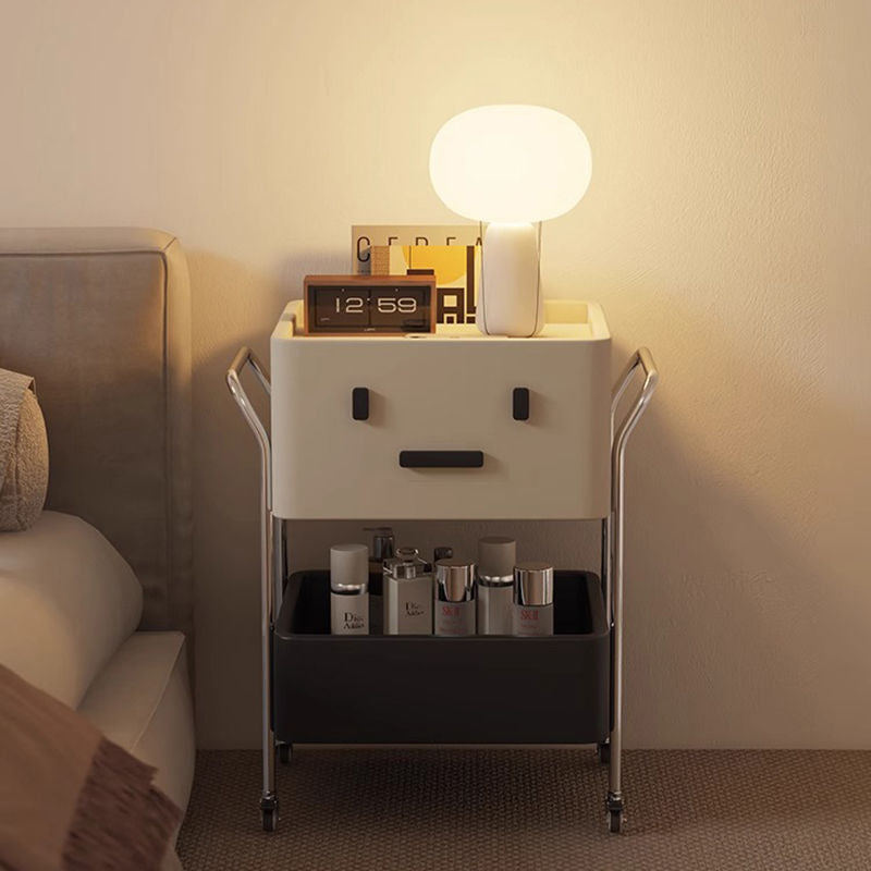 Zeitgenössischer kreativer Roboter-MDF-Edelstahl-Beistelltisch 2 - Schrank für das Wohnzimmer 