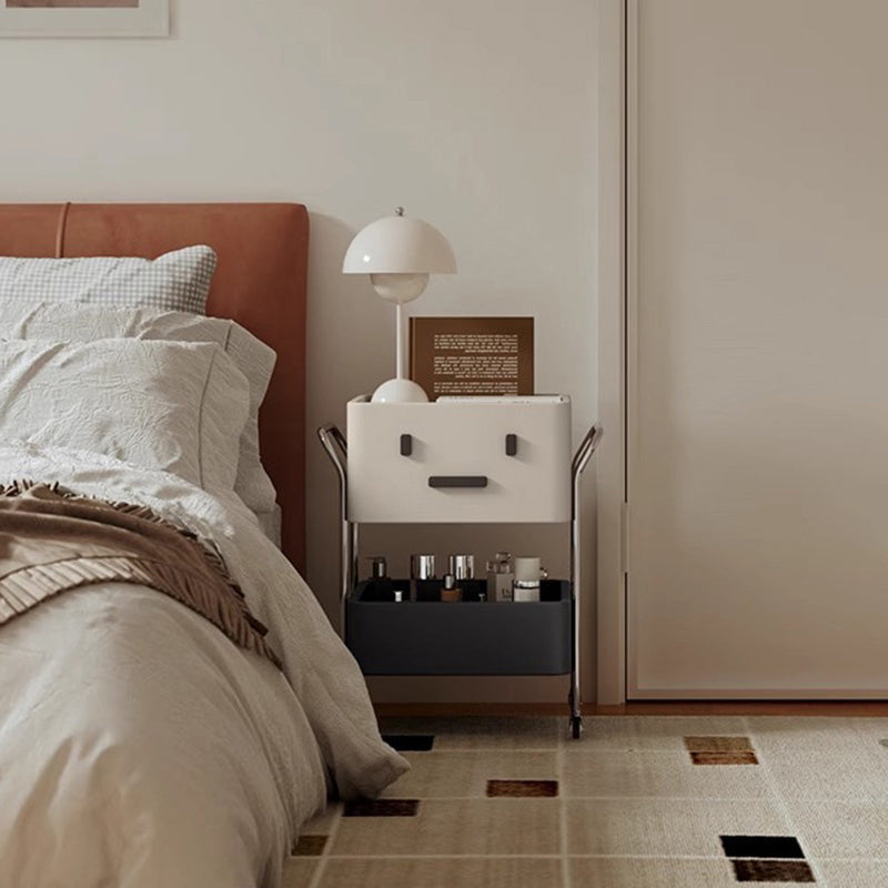 Zeitgenössischer kreativer Roboter-MDF-Edelstahl-Beistelltisch 2 - Schrank für das Wohnzimmer 