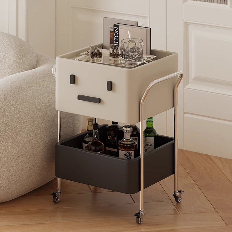 Zeitgenössischer kreativer Roboter-MDF-Edelstahl-Beistelltisch 2 - Schrank für das Wohnzimmer 